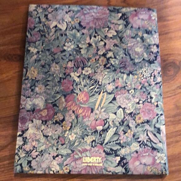 Liberty of London padded Multi Picture frame floral print rose black tan made in - Picture 4 of 5